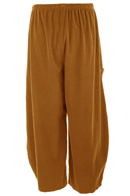 2 Slit Pocket Barrel Leg Corduroy Trouser
