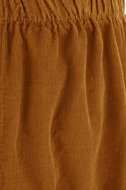 2 Slit Pocket Barrel Leg Corduroy Trouser