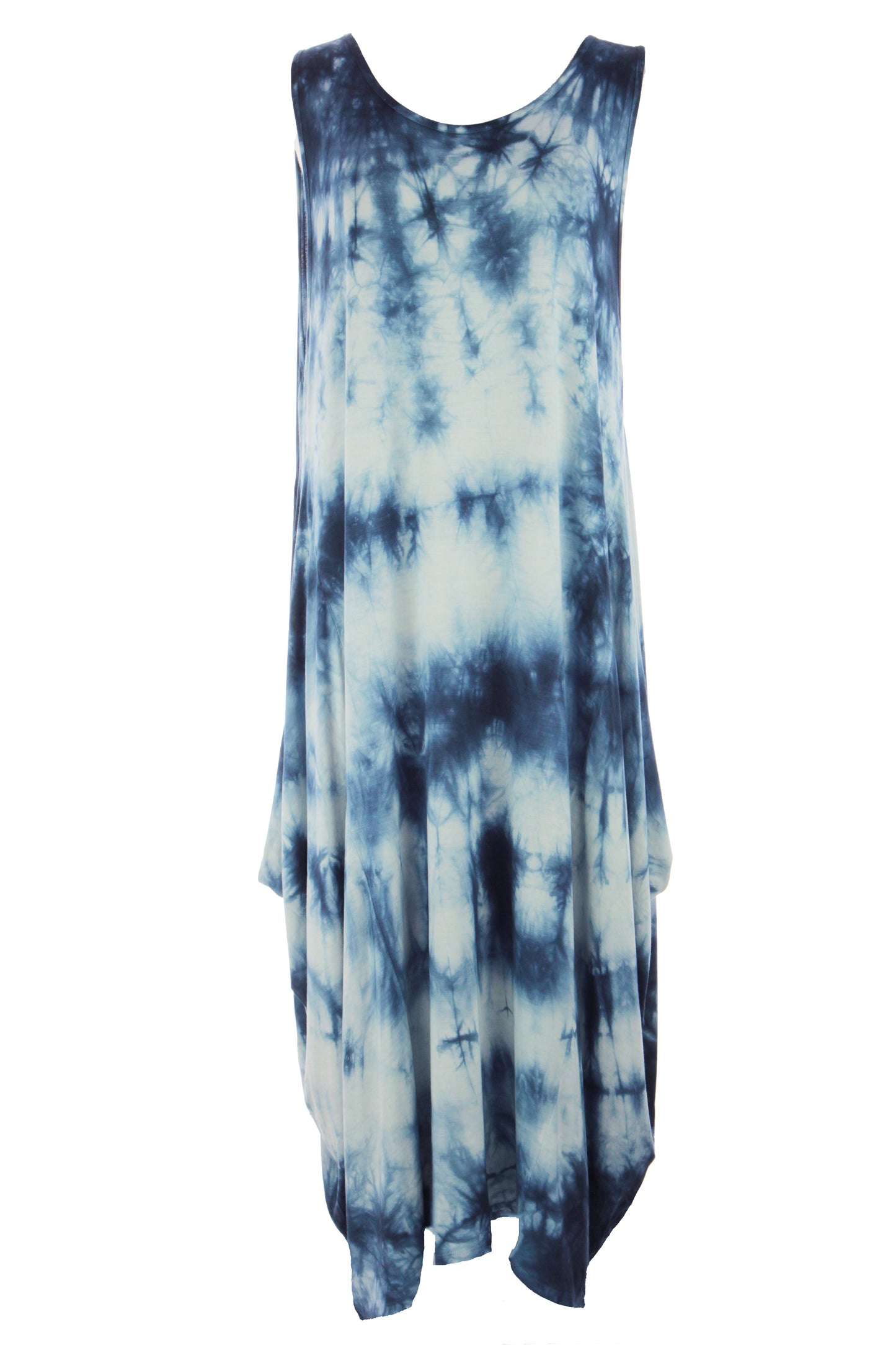 Sleeveless Tie Dye Midi Dress