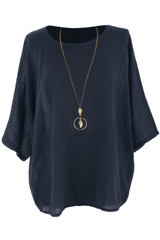 Cotton Necklace Top