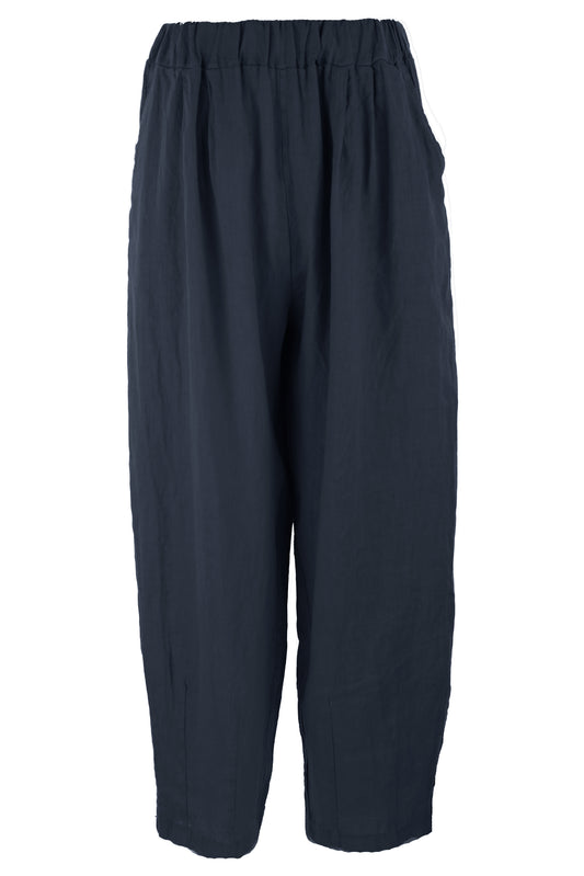 Pintuck Linen Trouser