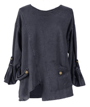 Load image into Gallery viewer, Tab Button Sweatshirt
