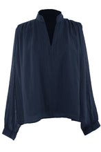 Load image into Gallery viewer, Ruched Shoulder Cotton Top

