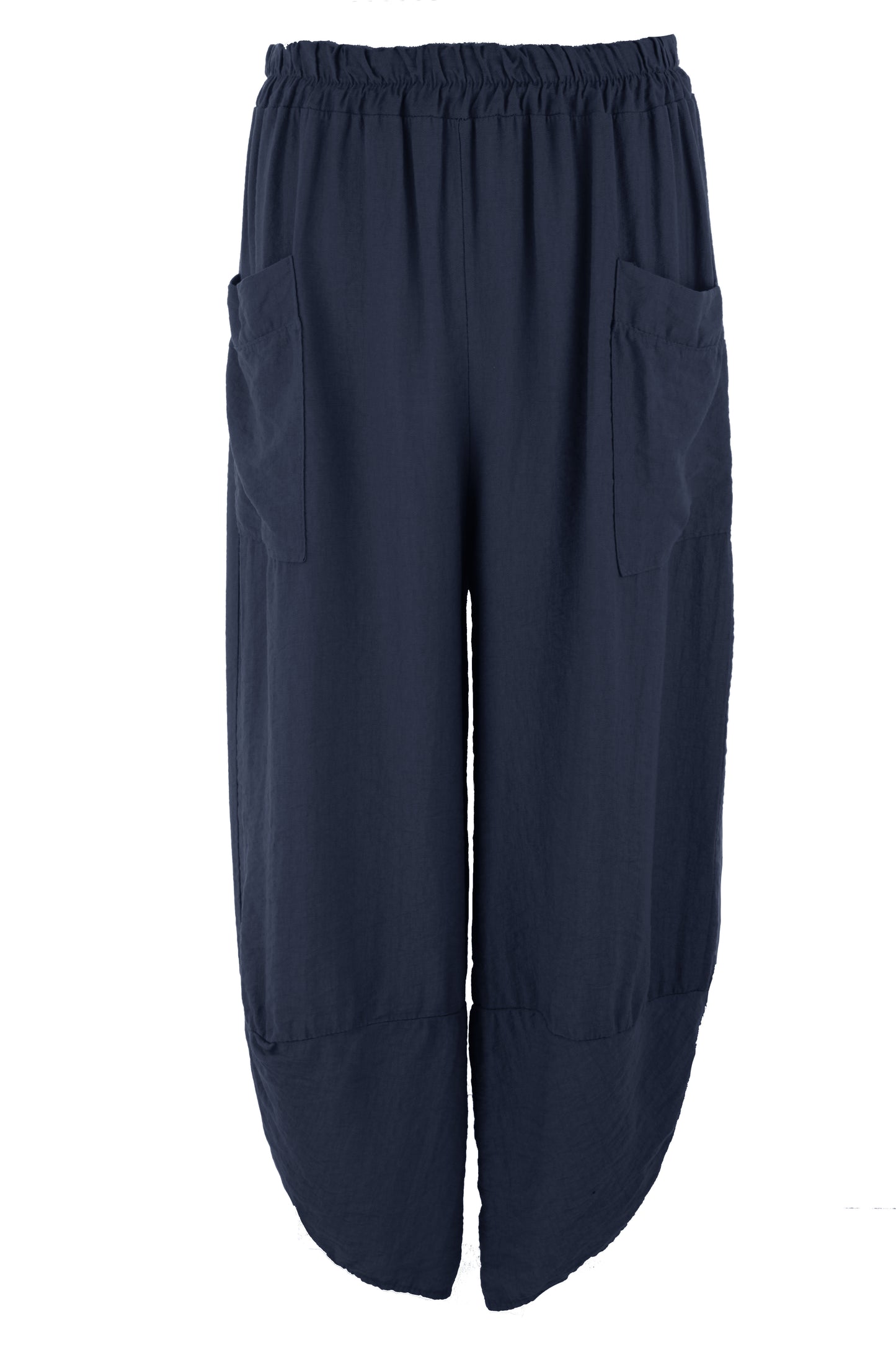 2 Pocket Ankle Length Barrel Leg Trouser