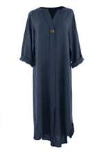 Load image into Gallery viewer, One Button Detail Midi Dress
