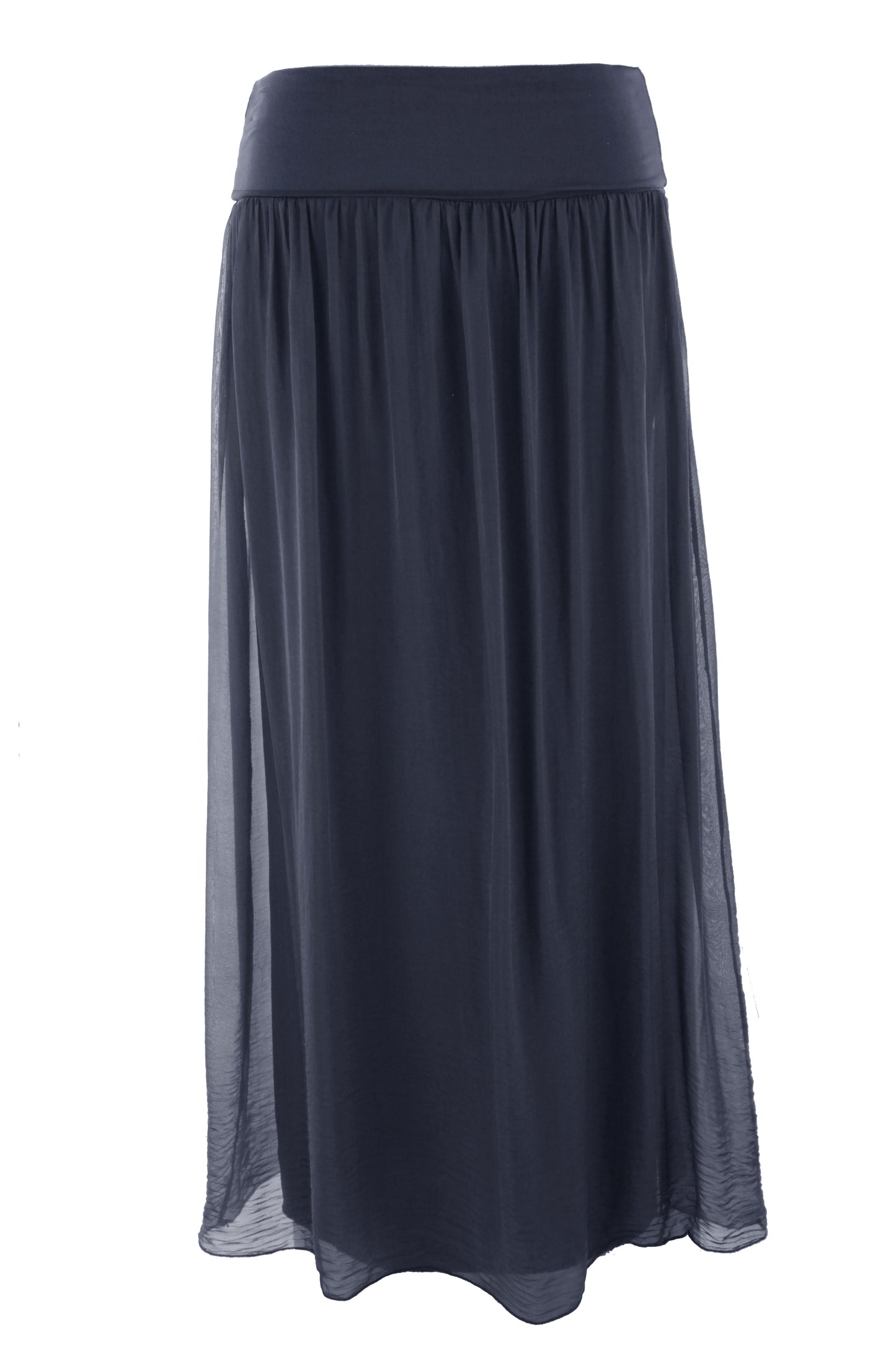 Silk Midi Skirt