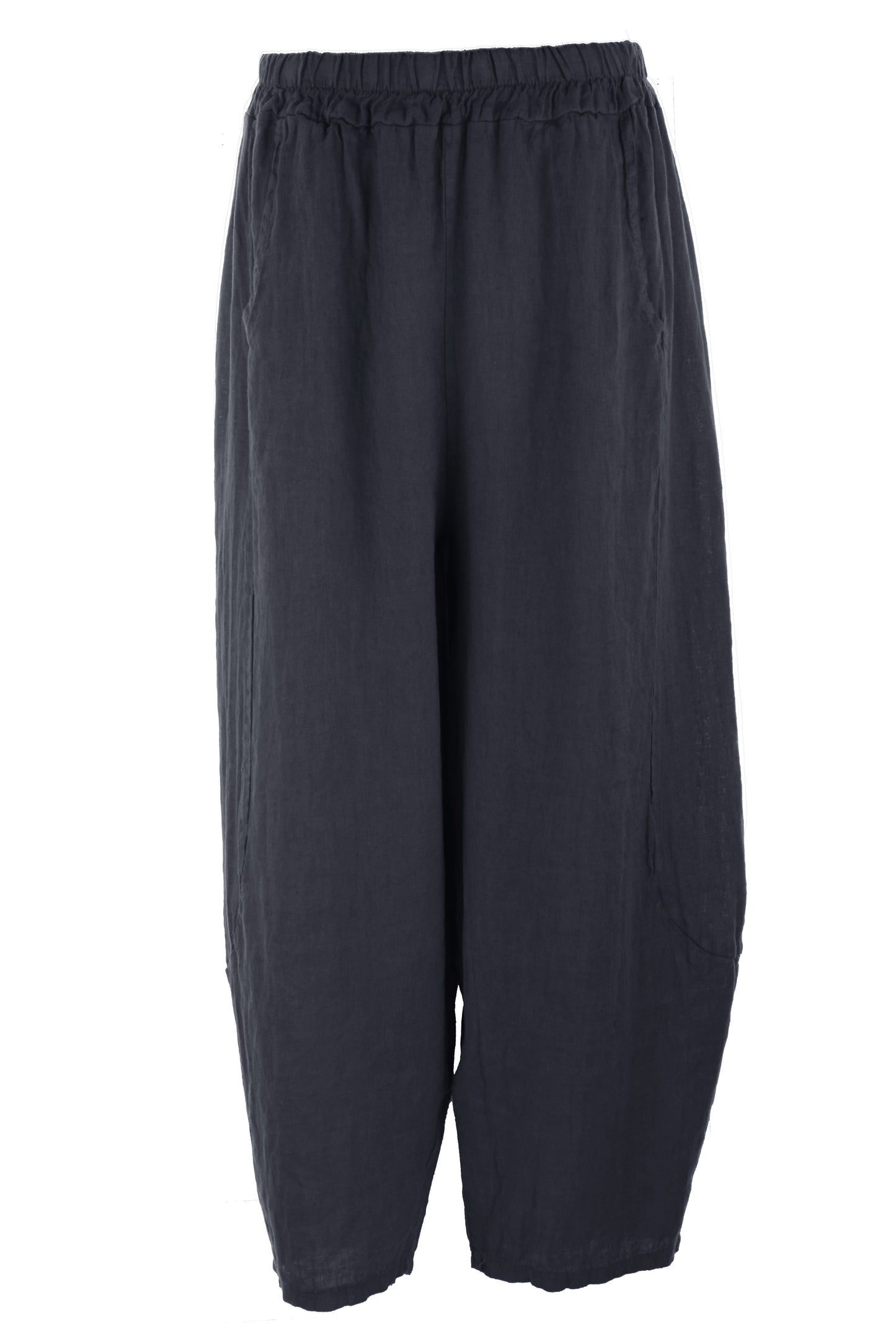 2 Pocket Barrel Leg Linen Trouser
