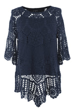 Load image into Gallery viewer, Scoop Hem Crochet Top
