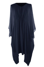 Load image into Gallery viewer, Ruched Front Silk Dress
