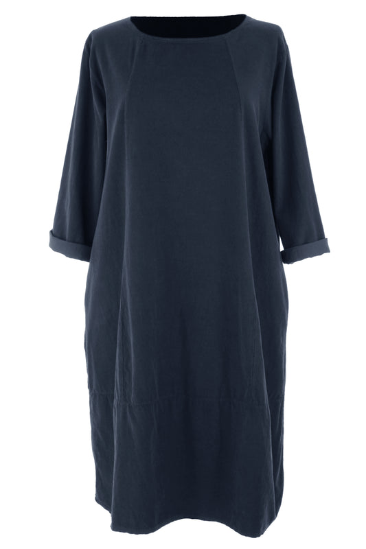 3/4 Sleeve Corduroy Dress