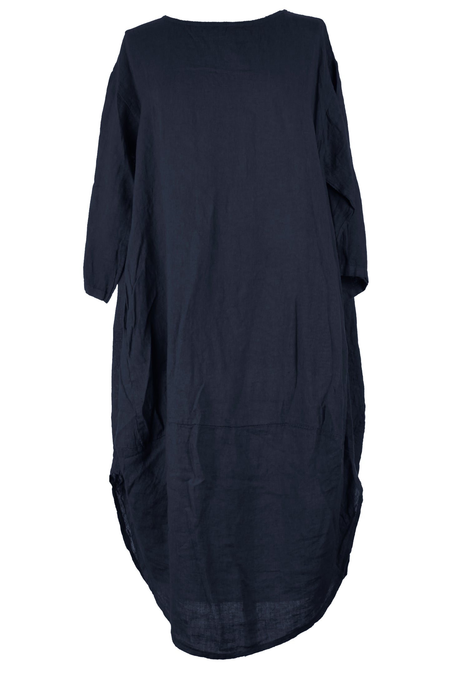 2 Pocket Cocoon Linen Midi