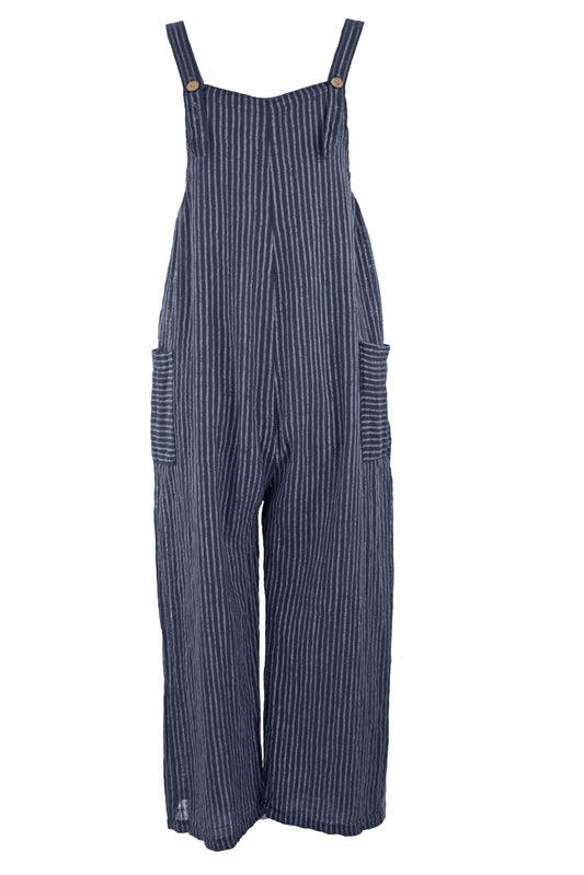 Stripes Cotton Dungaree