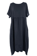 Load image into Gallery viewer, Pleat Detail Linen Dress
