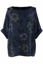 Load image into Gallery viewer, Rose Print Cotton Top
