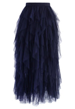 Load image into Gallery viewer, Ruffle Tulle Midi Skirt

