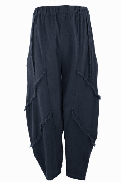 Teabag Linen Panel Trouser