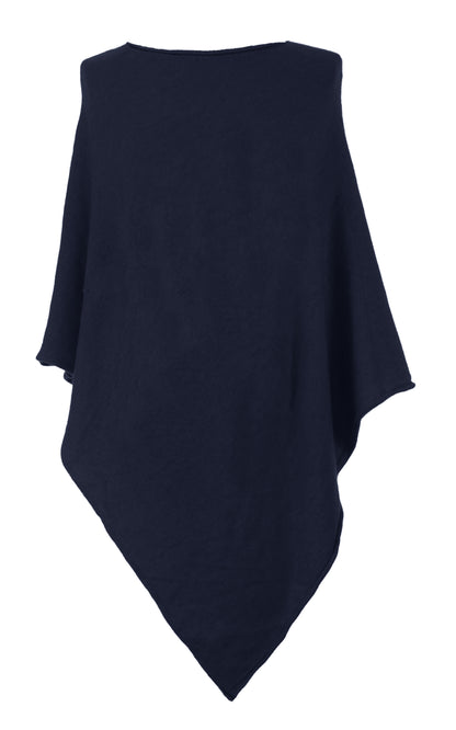 Asymmetric Alpaca Wool Poncho