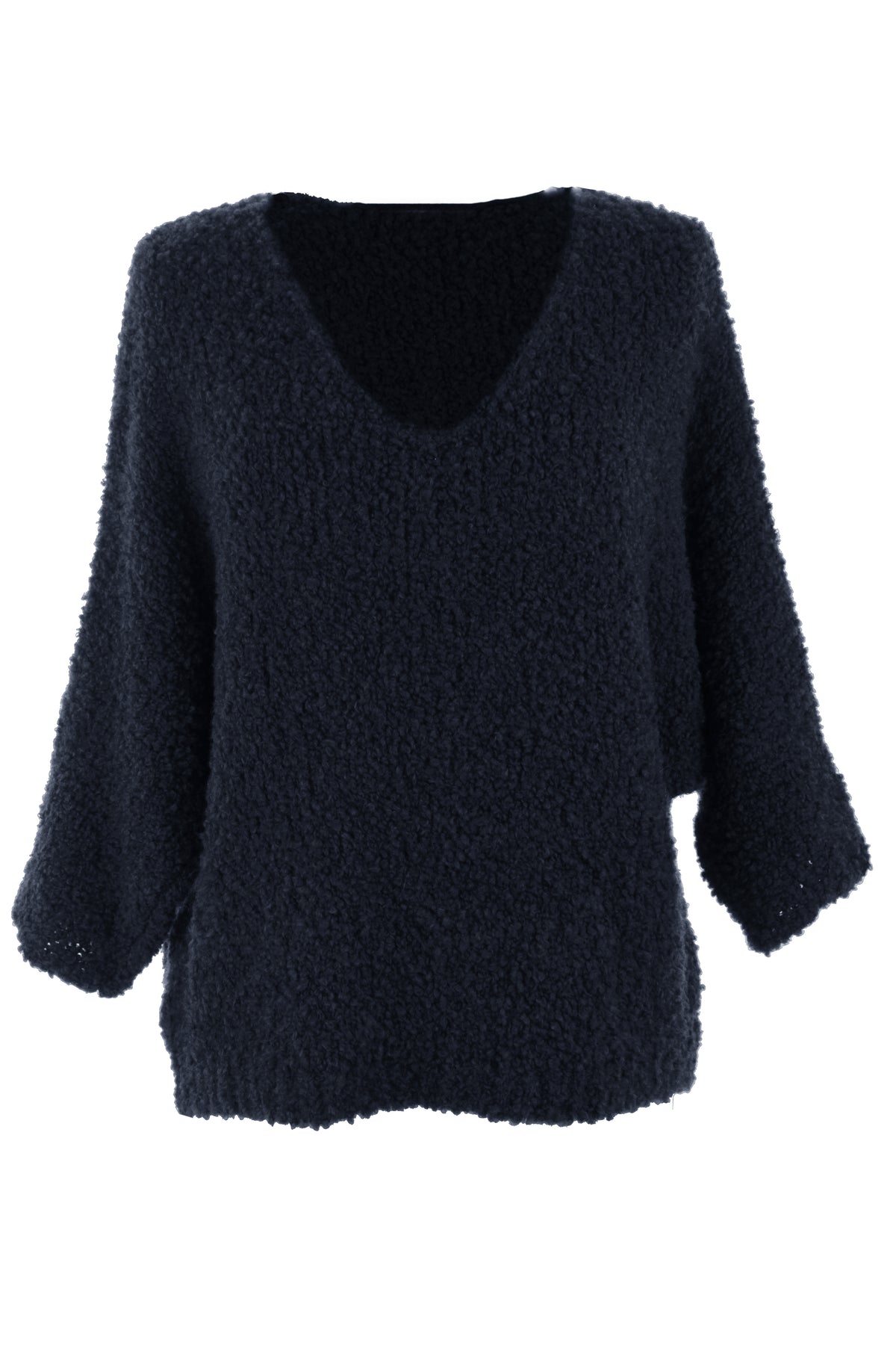 V Neck Boucle Jumper