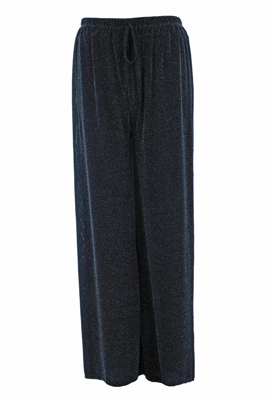 Wide Leg Lurex Trouser