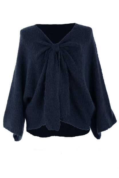 Bow Front Wool Jumper
