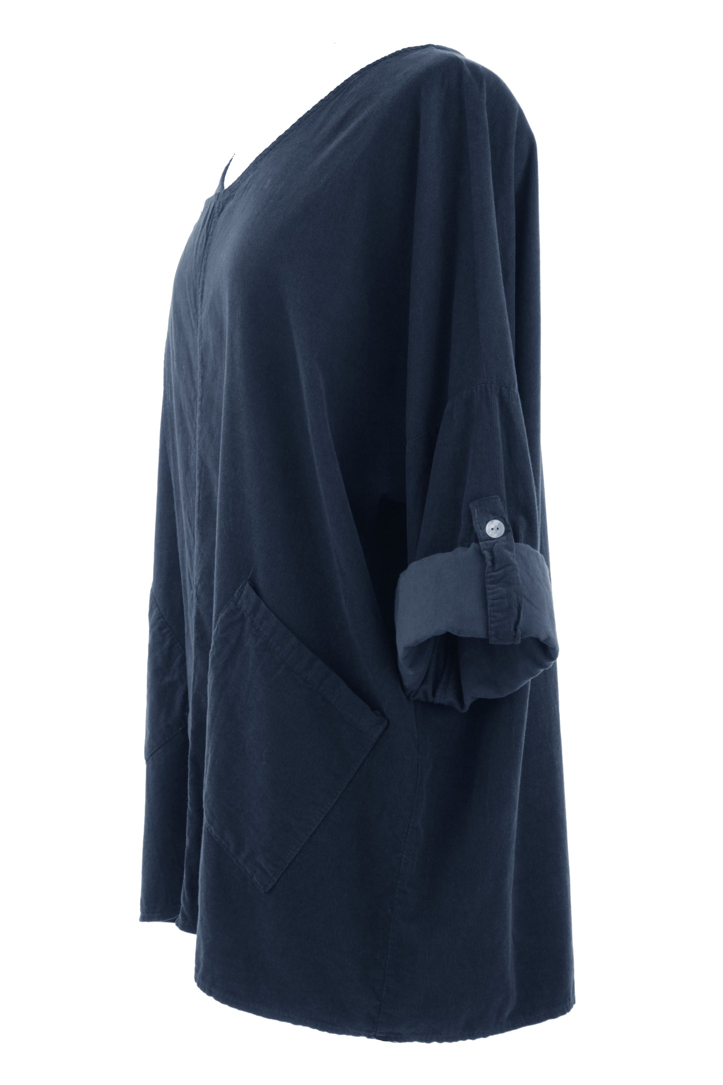 Button Detail 2 Pocket Corduroy Top