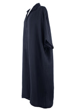 Load image into Gallery viewer, Batwing Collar Tulip Linen Midi

