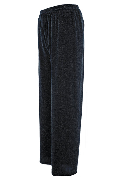 Wide Leg Lurex Trouser