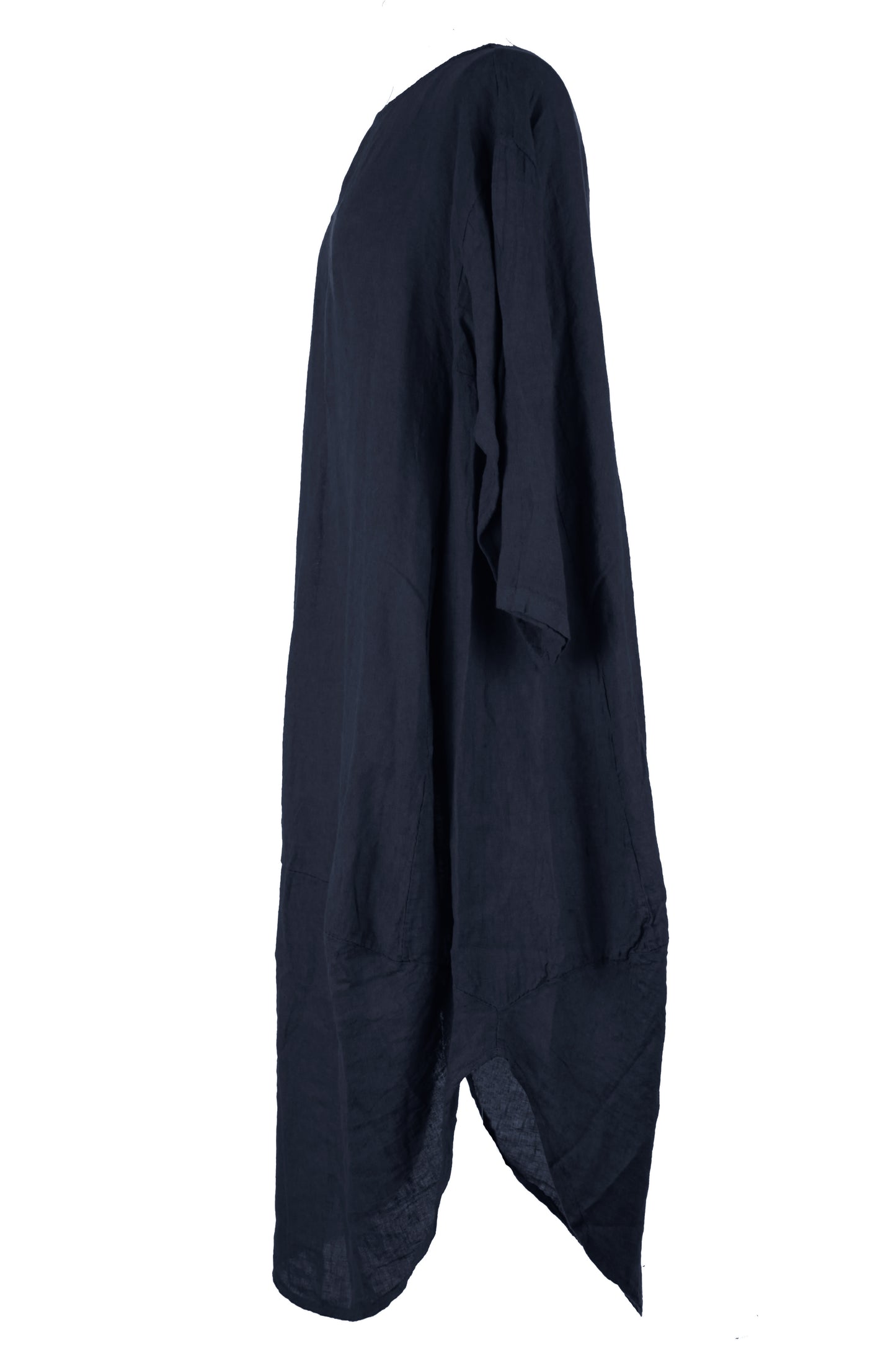 2 Pocket Cocoon Linen Midi