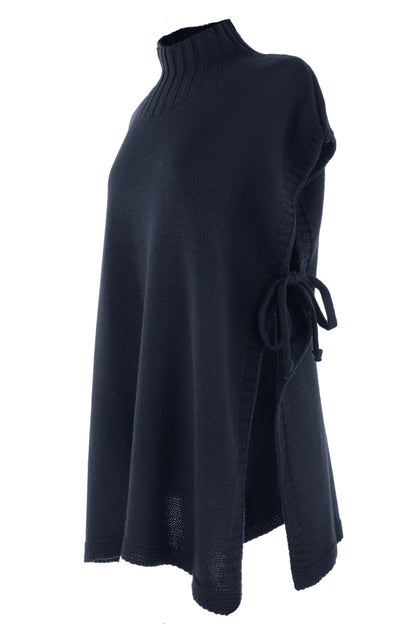 Side Tie Tabard Poncho