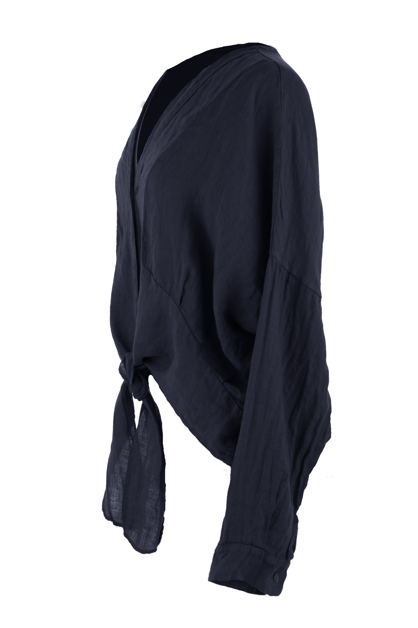 Tie Front Linen Shirt