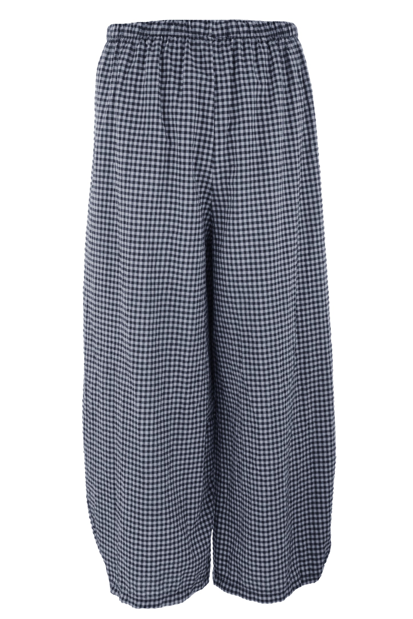 Barrel Leg Gingham Trouser