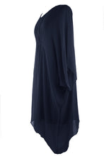 Load image into Gallery viewer, Ruched Front Silk Dress
