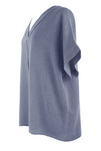 Load image into Gallery viewer, V Neck Teabag Linen Top
