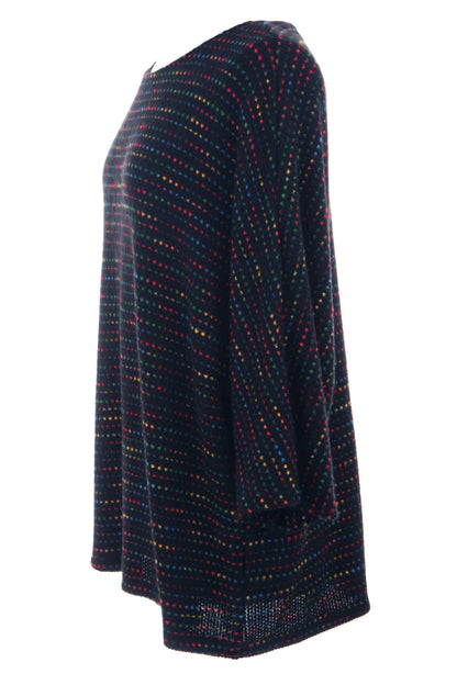 Batwing Tweed Necklace Top