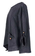 Load image into Gallery viewer, Tab Button Sweatshirt
