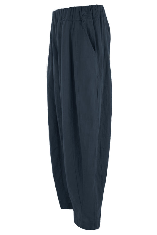 Panel Detail Linen Trouser