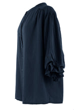 Load image into Gallery viewer, 3/4 Balloon Sleeve Linen Shirt
