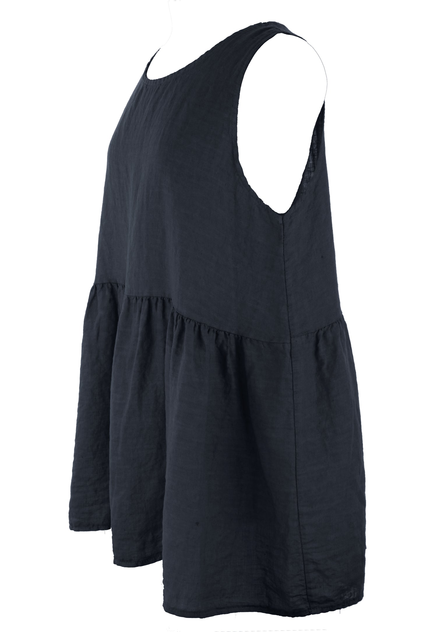 Sleeveless Peplum Linen Top