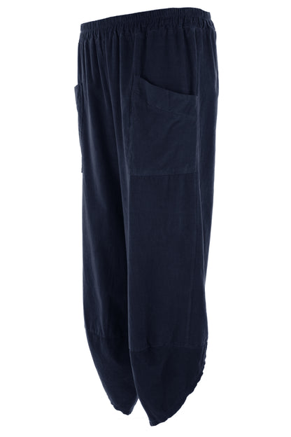 Tulip Ankle Barrel Leg Corduroy Trouser