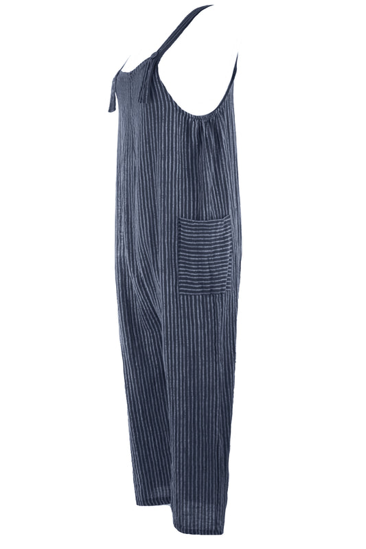 Stripes Cotton Dungaree