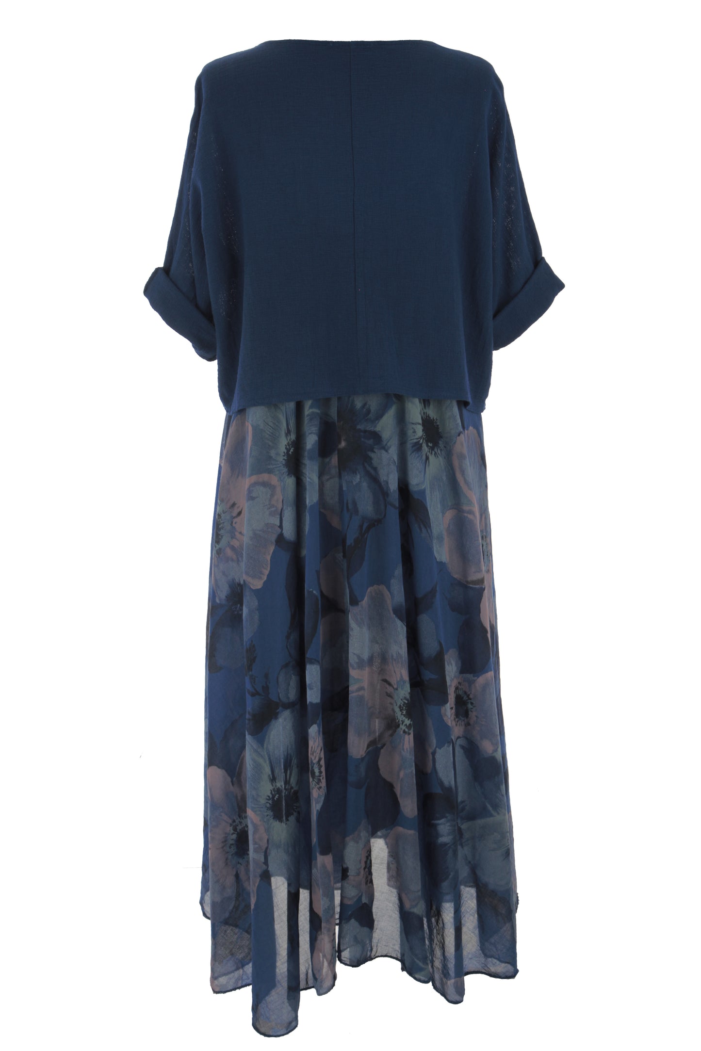 2 Piece Floral Flare Dress