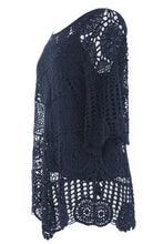 Load image into Gallery viewer, Scoop Hem Crochet Top
