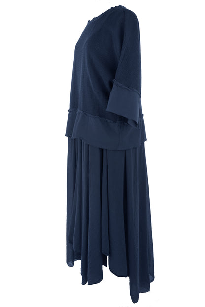 2 Piece Mesh Shrug Midi Dress