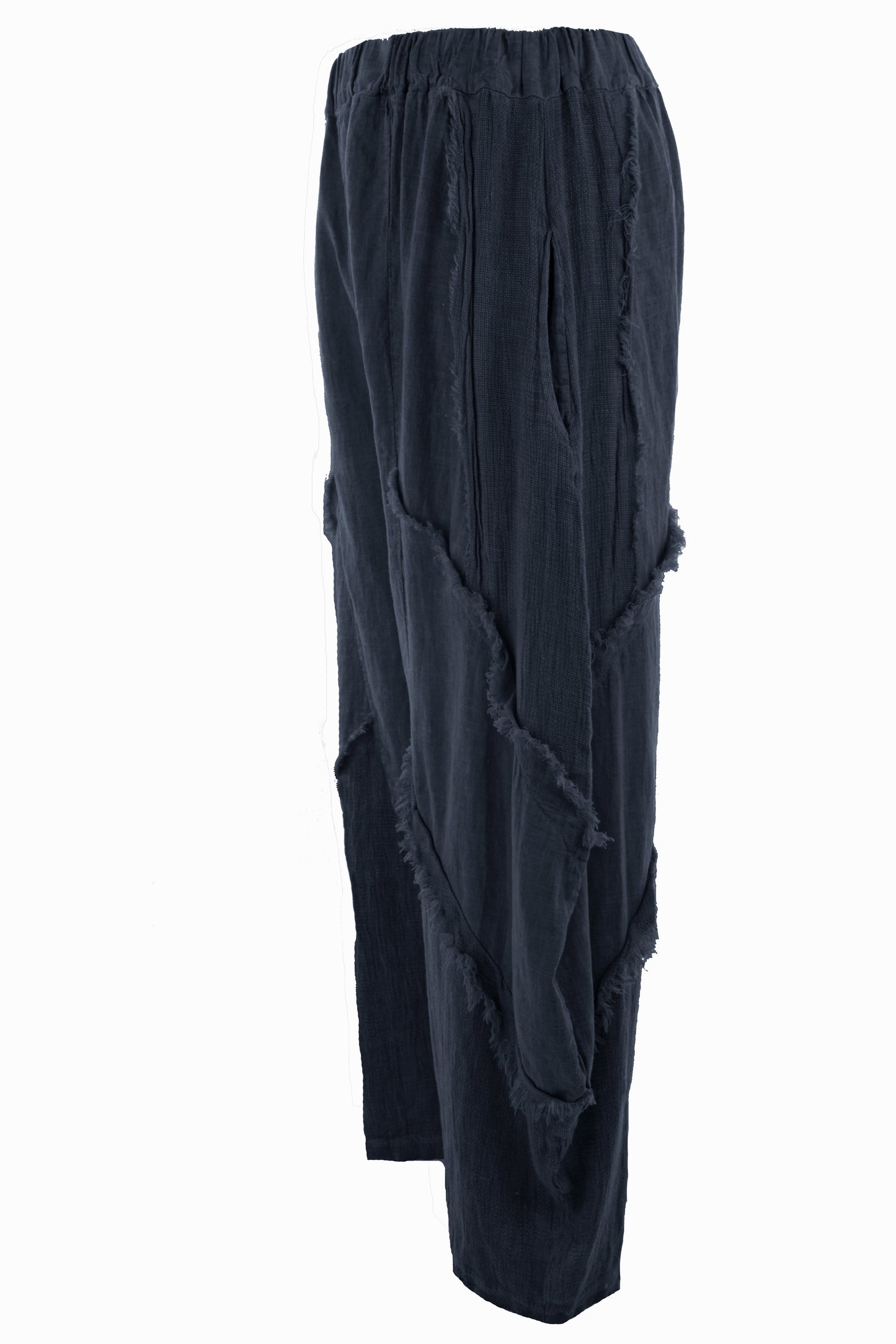 Teabag Linen Panel Trouser