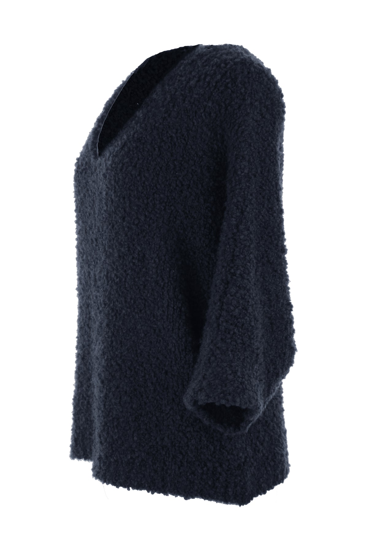 V Neck Boucle Jumper