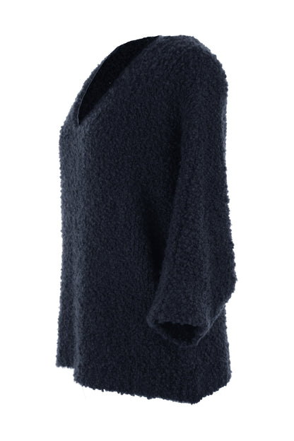 V Neck Boucle Jumper
