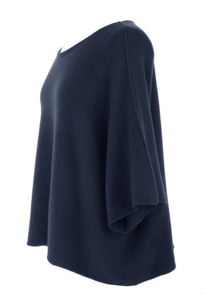 Batwing Short Sleeve Soft Knit Jumper
