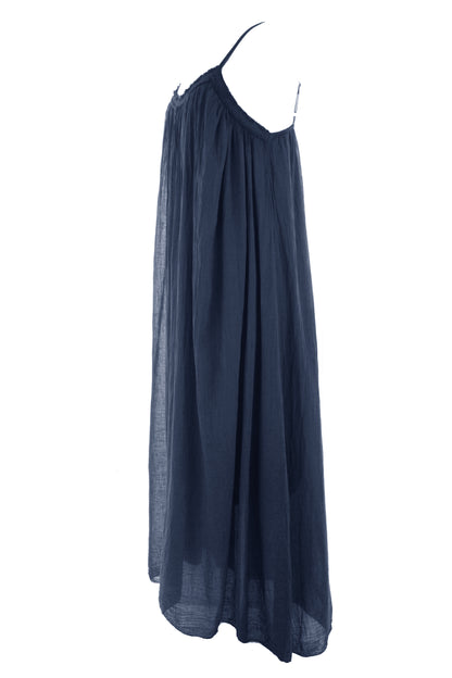 Strappy Cotton Midi Dress
