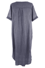 Load image into Gallery viewer, Button Detail Stripe Midi
