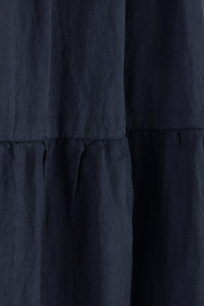 Tiered Midi Skirt with Belt